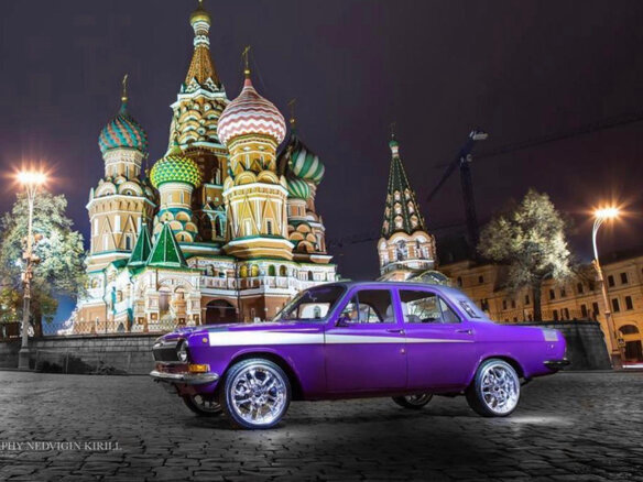 1983 ГАЗ 24 «Волга» 24 I (24), фиолетовый - вид 2