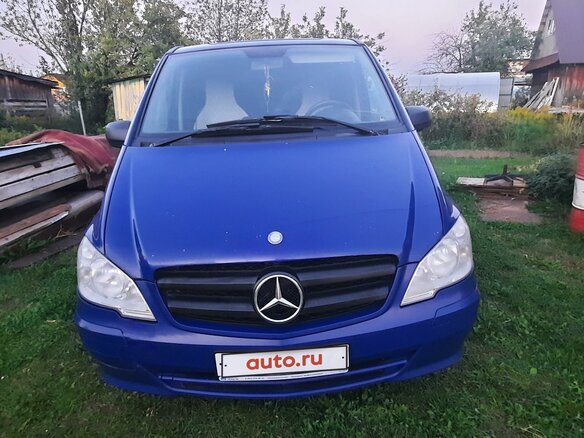 2012 Mercedes-Benz Vito 111 CDI L1 II (W639) Рестайлинг, синий - вид 16
