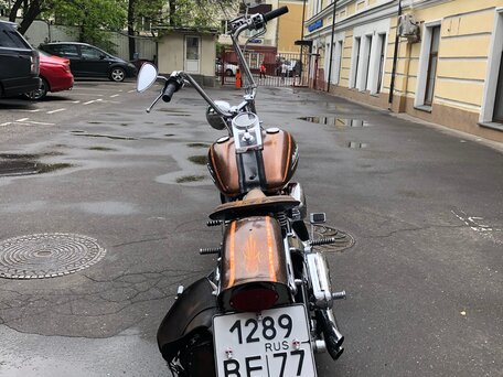 1991 Harley-Davidson Springer Softail, коричневый, 1500000 рублей, вид 5