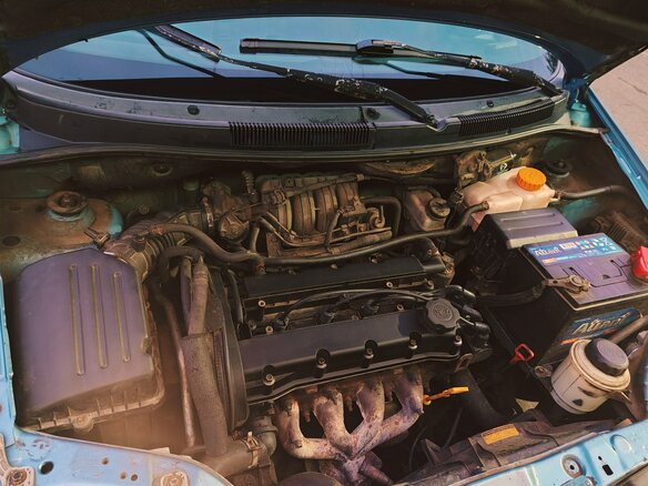 2004 Chevrolet Aveo I, синий, 230000 рублей - вид 7