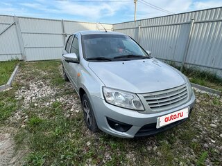 2014 Lada (ВАЗ) Granta I, серебристый, 570000 рублей, вид 2