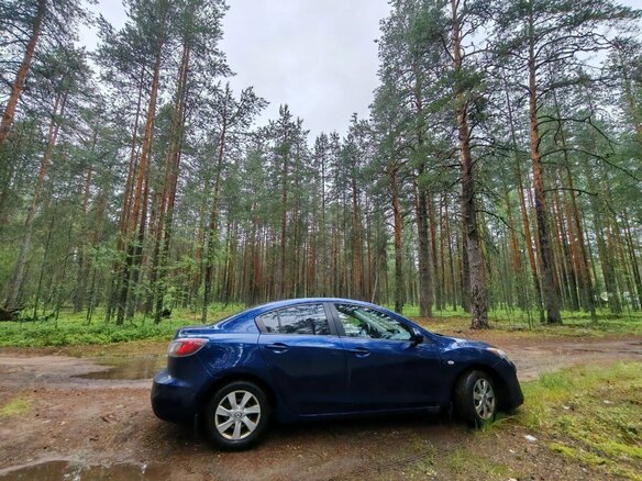2011 Mazda 3 II (BL) Рестайлинг, синий, 950000 рублей - вид 3