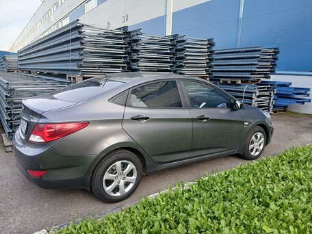 2014 Hyundai Solaris I, серый, вид 5