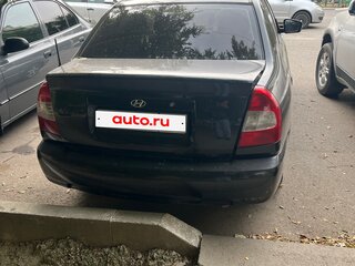 2005 Hyundai Accent ТагАЗ II, чёрный, 380000 рублей, вид 3