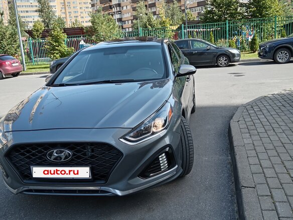 2018 Hyundai Sonata VII (LF) Рестайлинг, серый, 1750000 рублей
