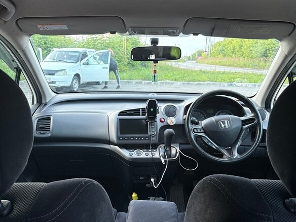 2009 Honda Stream II Рестайлинг, белый, 1290000 рублей - вид 7