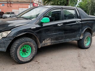 2007 SsangYong Actyon Sports I, чёрный, 400000 рублей, вид 2