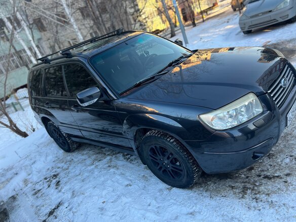 2007 Subaru Forester II Рестайлинг, чёрный, 840000 рублей - вид 3
