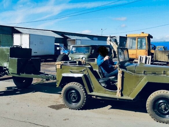 1945 ГАЗ ГАЗ 67, зелёный - вид 1