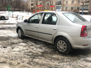 2013 Renault Logan I Рестайлинг, серый, 310000 рублей, вид 4