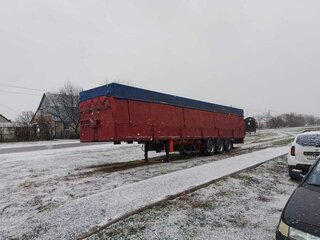 1998 Fruehauf Полуприцеп-бортовой, красный, 990000 рублей, вид 1