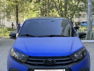 2021 Lada (ВАЗ) Granta I Рестайлинг, синий, 970000 рублей, вид 2