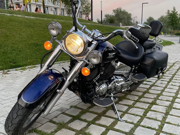 2006 Yamaha XVS650 Drag Star, синий, 580000 рублей - вид 6