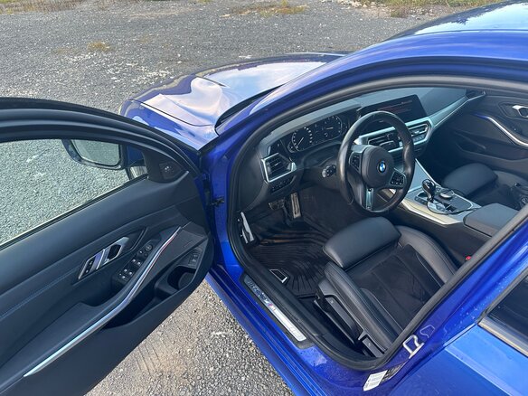 2021 BMW 3 серии 320i xDrive VII (G2x), синий, 3300000 рублей - вид 12