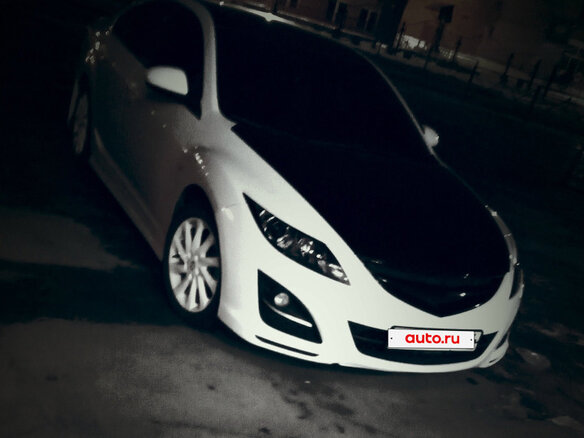 2010 Mazda 6 II (GH) Рестайлинг, белый, 800000 рублей