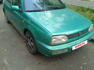 1995 Volkswagen Golf III, зелёный, 168500 рублей, вид 4
