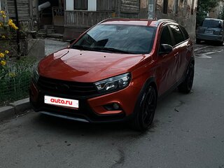 2019 Lada (ВАЗ) Vesta SW Cross I, оранжевый, 900000 рублей, вид 2