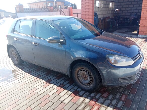 2012 Volkswagen Golf VI, чёрный, 1100000 рублей