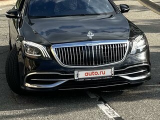 2018 Mercedes-Benz Maybach S-Класс 560 I (X222) Рестайлинг, чёрный, 7500000 рублей, вид 3