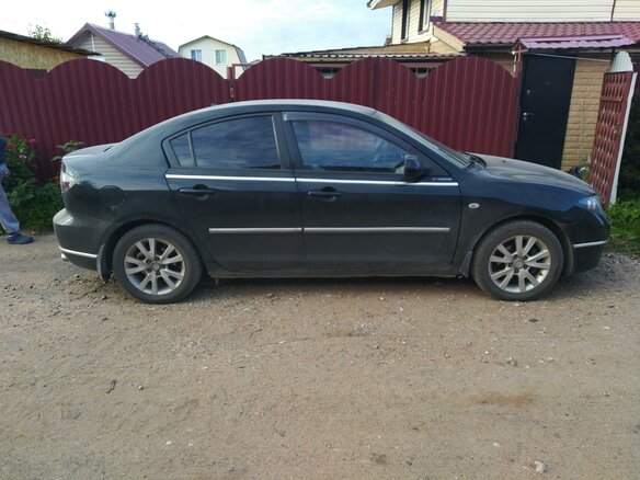 2008 Mazda 3 I (BK) Рестайлинг, чёрный, 650000 рублей - вид 2