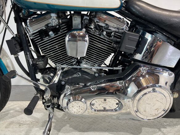 1990 Harley-Davidson Springer Softail, голубой - вид 19