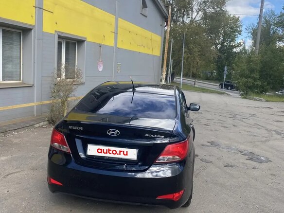 2015 Hyundai Solaris I Рестайлинг, чёрный - вид 5