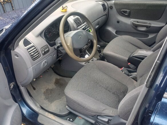 2011 Hyundai Accent ТагАЗ II, синий, 625000 рублей - вид 3