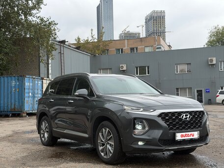 2019 Hyundai Santa Fe IV, серый, вид 3