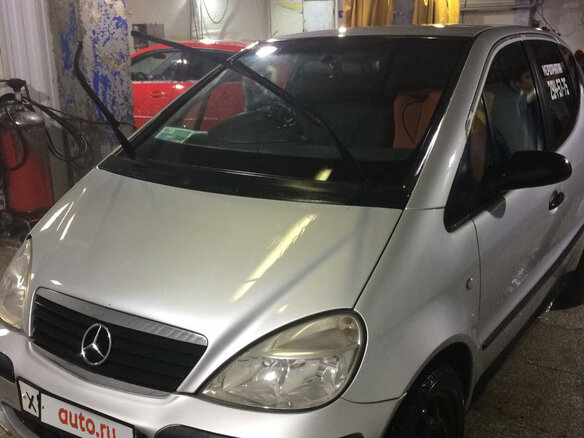 2002 Mercedes-Benz A-Класс 160 I (W168) Рестайлинг, серебристый, 250000 рублей