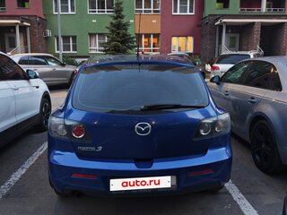 2008 Mazda 3 I (BK) Рестайлинг, синий, 415000 рублей, вид 3