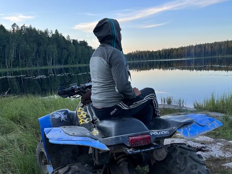 2005 Polaris Scrambler 500, чёрный, 250000 рублей, вид 2