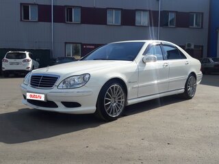 2003 Mercedes-Benz S-Класс AMG 55 AMG Long I (W220) Рестайлинг, белый, 3500000 рублей, вид 1