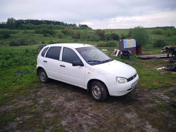 2012 Lada (ВАЗ) Kalina I, белый, 157000 рублей - вид 1