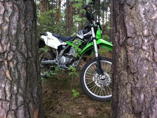 2014 Kawasaki KLX 250, зелёный, 390000 рублей, вид 1