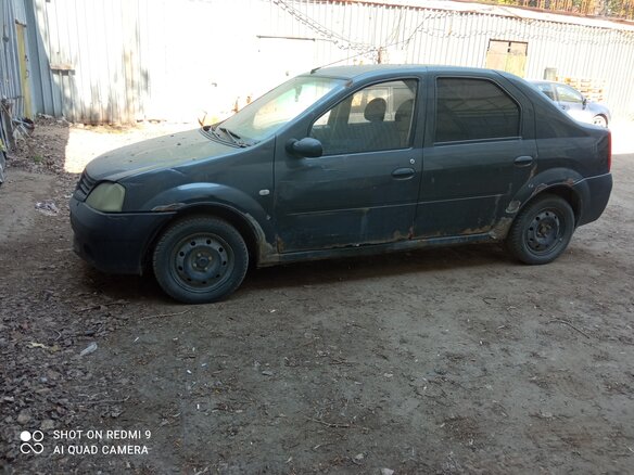 2007 Renault Logan I, серый, 69000 рублей - вид 3