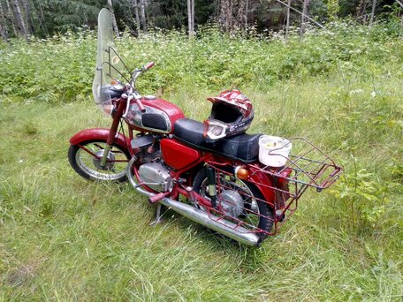 1975 Jawa 350/634, красный, 150000 рублей, вид 2