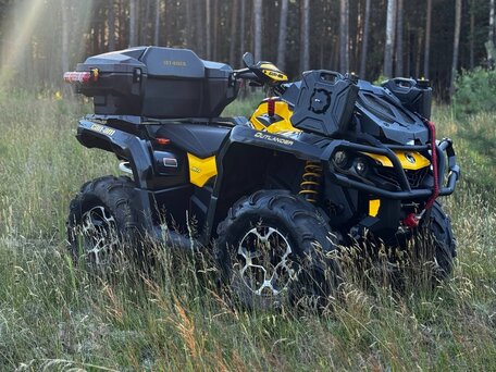 2013 BRP Can-Am Outlander X MR 650, жёлтый, 799000 рублей, вид 5