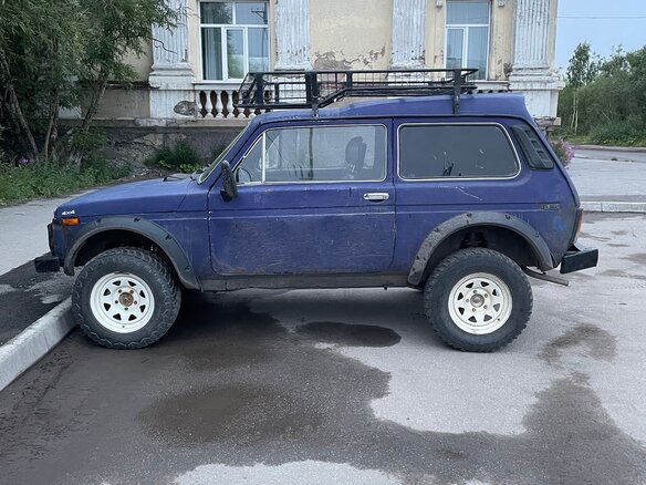 1999 Lada (ВАЗ) 2121 (4x4) Фора I Рестайлинг, синий, 300000 рублей - вид 2