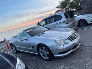 2002 Mercedes-Benz SL-Класс 500 5-speed V (R230), серебристый, 2600000 рублей, вид 2