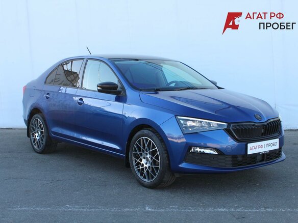 2021 Skoda Rapid II, синий, 1860000 рублей - вид 2