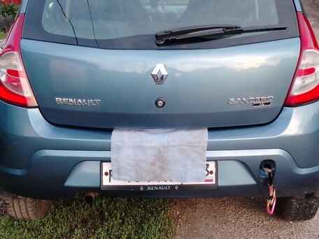 2013 Renault Sandero I, синий, 630000 рублей, вид 2
