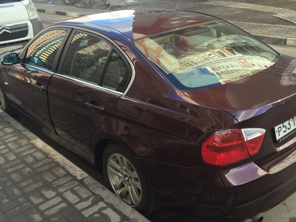 2008 BMW 3 серии 325xi V (E90/E91/E92/E93), фиолетовый - вид 3