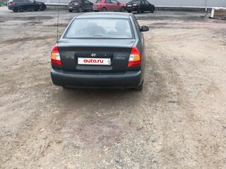 2011 Hyundai Accent ТагАЗ II, чёрный, 450000 рублей, вид 4