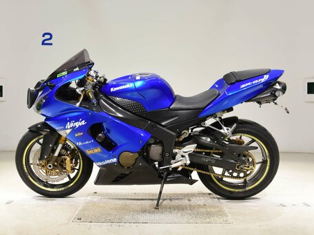 2005 Kawasaki ZX-6R Ninja, синий, 550000 рублей, вид 5