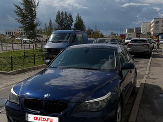 2008 BMW 5 серии 520i V (E60/E61) Рестайлинг, синий, 1100000 рублей, вид 2