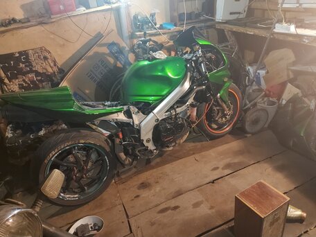 1994 Honda VFR 750, зелёный, 240000 рублей, вид 4