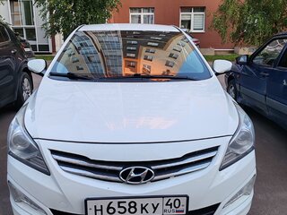 2014 Hyundai Solaris I Рестайлинг, белый, 1100000 рублей, вид 2