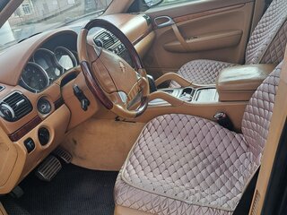 2004 Porsche Cayenne I (955), чёрный, 1100000 рублей, вид 3
