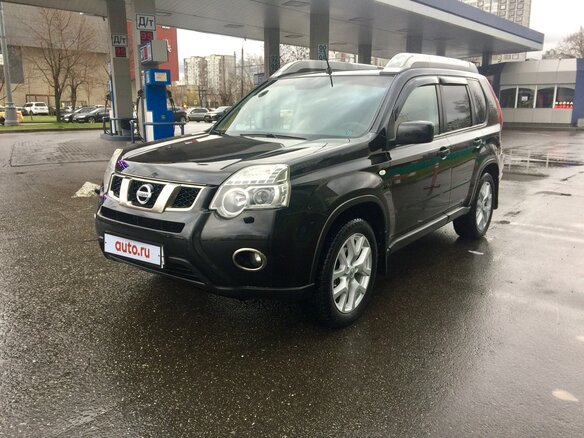 2012 Nissan X-Trail II Рестайлинг, чёрный
