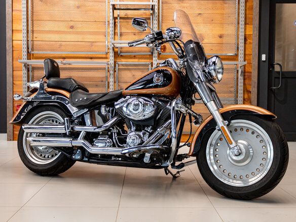 2008 Harley-Davidson Fat Boy, золотистый, 1300000 рублей
